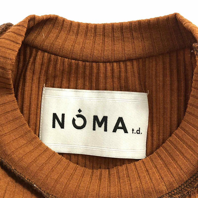 NOMA ｔ.d / ノーマティーディ リブニットカラーステッチワンピース