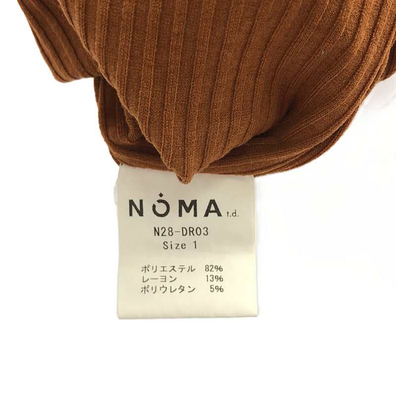 NOMA ｔ.d / ノーマティーディ リブニットカラーステッチワンピース