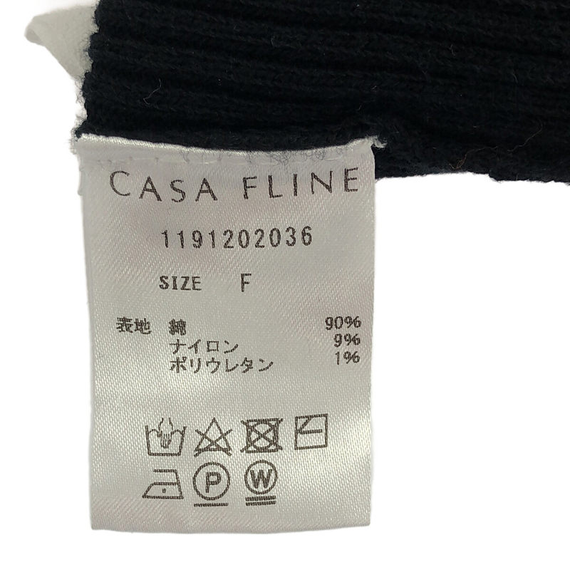 CASA FLINE / カーサフライン リブニットプルオーバー