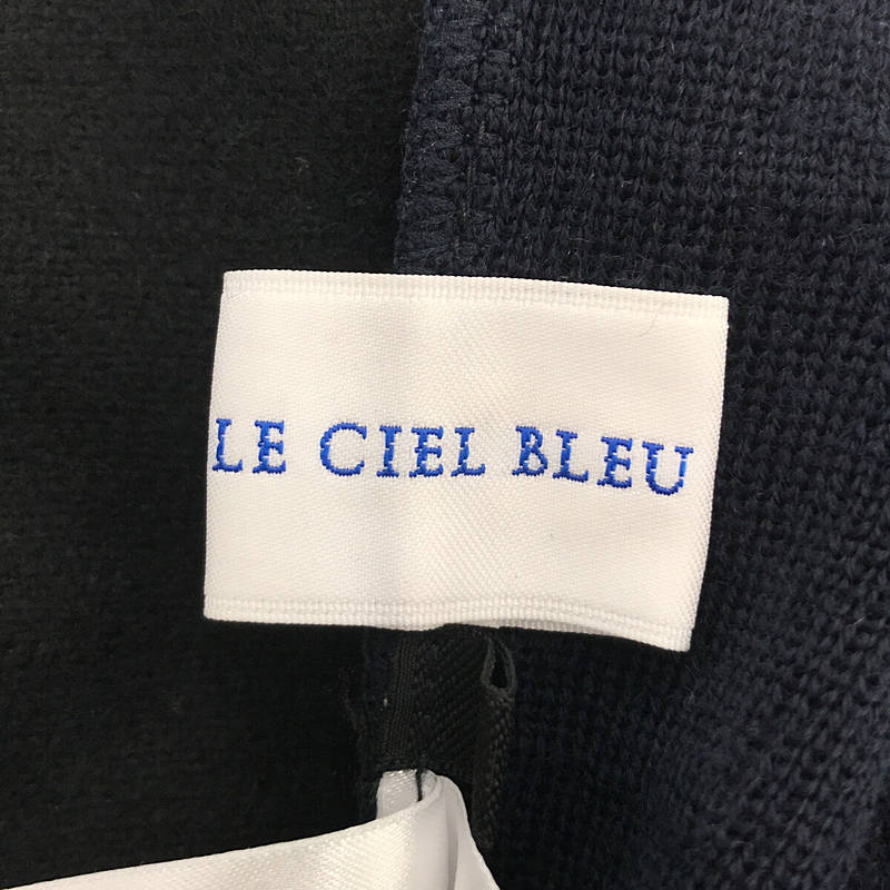 LE CIEL BLEU / ルシェルブルー 異素材切替 ニットワンピース