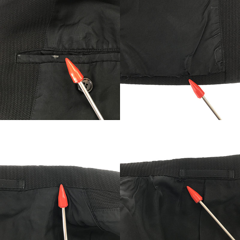 COMME des GARCONS HOMME / コムデギャルソンオム 90s ヴィンテージ 製品洗い アクリル ウール 3B テーラードジャケット スラックス セットアップスーツ