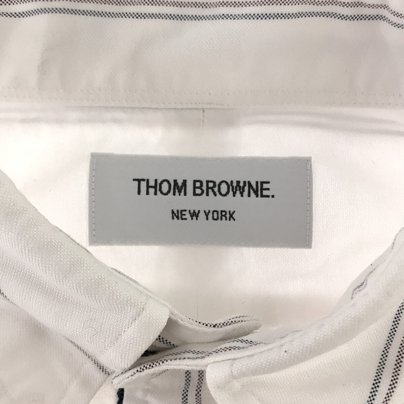 THOM BROWNE / トムブラウン オックスフォード ストライプ ボタンダウンシャツ