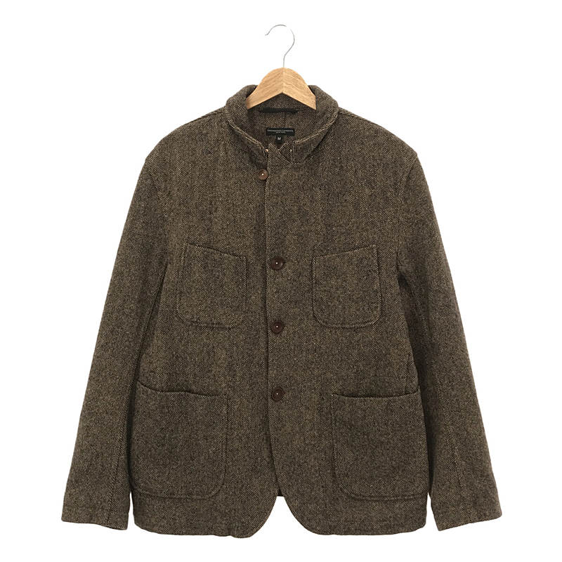 BEDFORD JACKET GREY WOOL TWEED / エルボーパッチ付き ウールツイード ベッドフォードジャケット