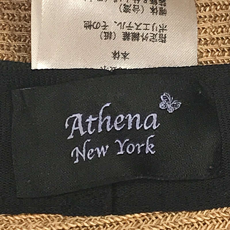 ATHENA NEW YORK / アシーナニューヨーク チャーム付き リボン ストローハット