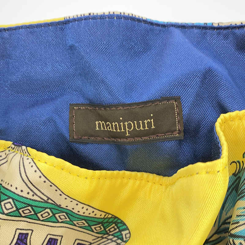 manipuri / マニプリ シルク 巾着 ショルダーバッグ