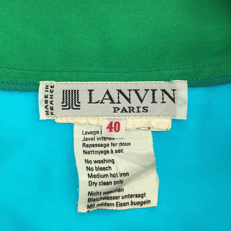 LANVIN / ランバン バイカラー プルオーバーブラウス