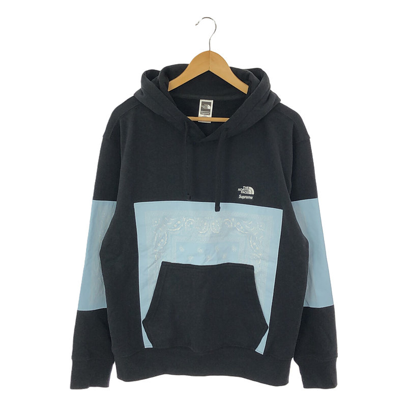 × THE NORTH FACE ノースフェイスコラボ Bandana Hooded Sweatshirt バンダナ切替 スウェットパーカー