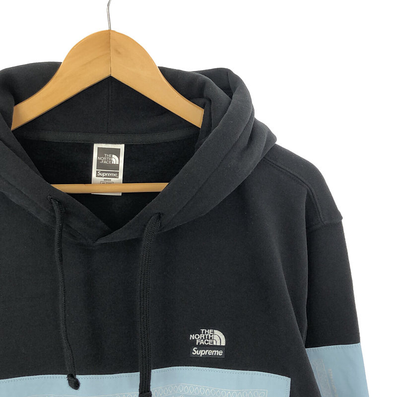 SUPREME / シュプリーム × THE NORTH FACE ノースフェイスコラボ Bandana Hooded Sweatshirt バンダナ切替 スウェットパーカー