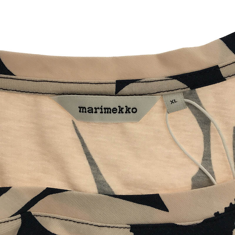 marimekko / マリメッコ ウニッコ クルーネック スリット オーバーTシャツ