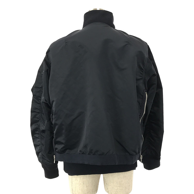FABRIC COMBO MA-1 BLOUSON / ドッキング レイヤード ボンバー FABRIC COMBO MA-1 BLOUSON / ドッキング レイヤード ボンバー