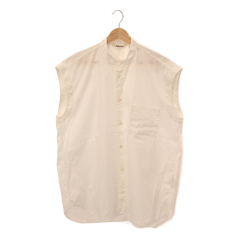 WASHED FINX TWILL SLEEVELESS SHIRTS ノースリーブシャツ