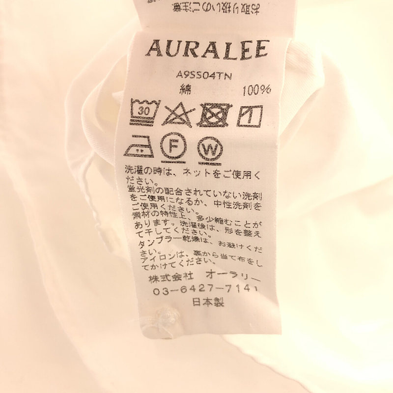 AURALEE / オーラリー WASHED FINX TWILL SLEEVELESS SHIRTS ノースリーブシャツ