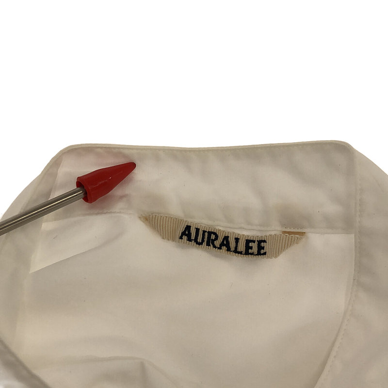 AURALEE / オーラリー WASHED FINX TWILL SLEEVELESS SHIRTS ノースリーブシャツ