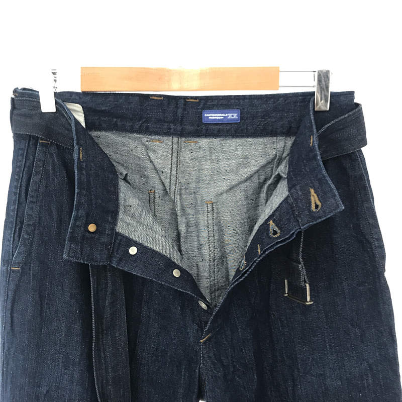 MHL. / エムエイチエルマーガレットハウエル CANTONOVERALLS ベルテッド デニムパンツ