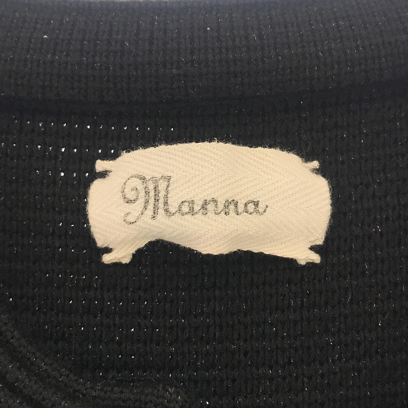 Manna / マンナ ラメ ノーカラーコート