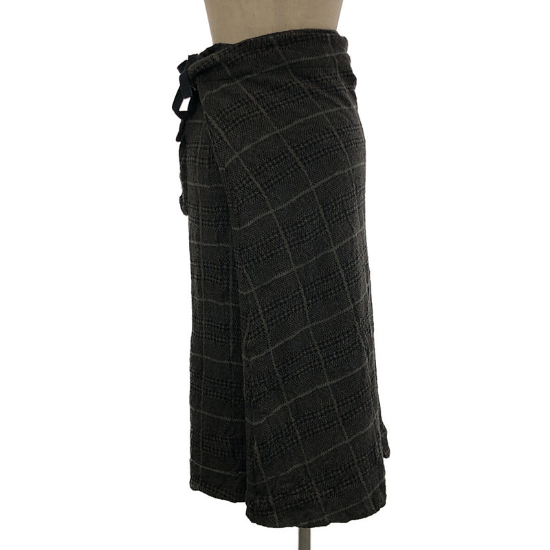 Y's / ワイズヨウジヤマモト ドローストリング ワイドニットスカート