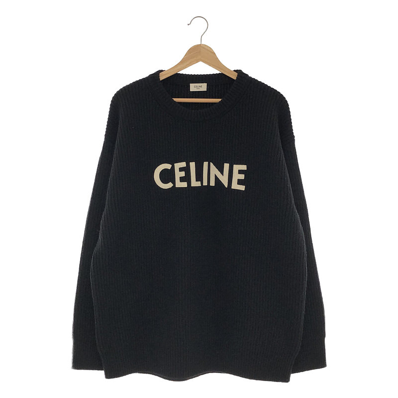 Oversized Celine Sweater In Ribbed Wool ニット