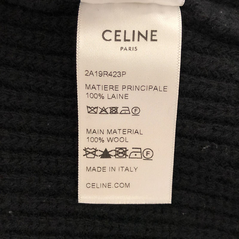 CELINE / セリーヌ Oversized Celine Sweater In Ribbed Wool ニット