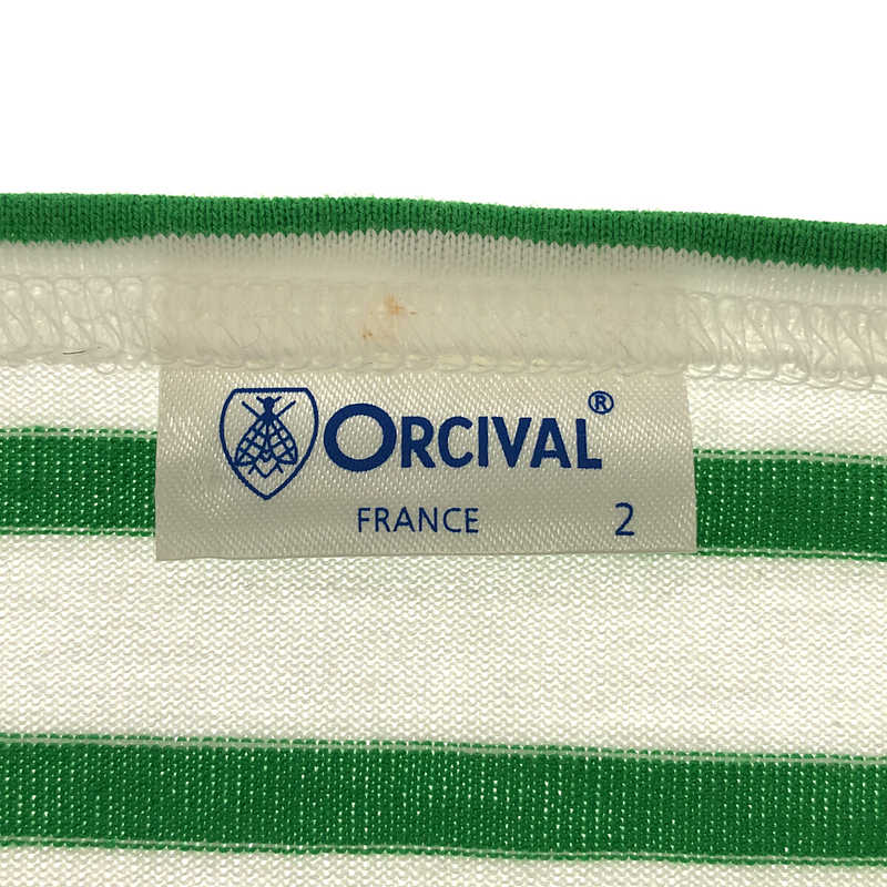 ORCIVAL / オーチバル 40/2 JERSEY 定番ボートネック5分袖 Tシャツ