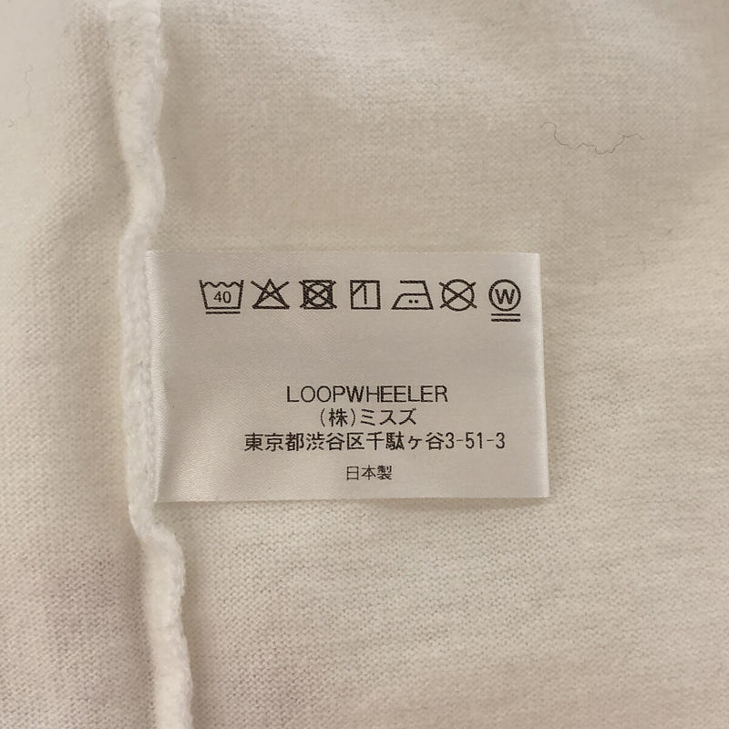 LOOPWHEELER / ループウィラー 長袖 クルーネック Tシャツ