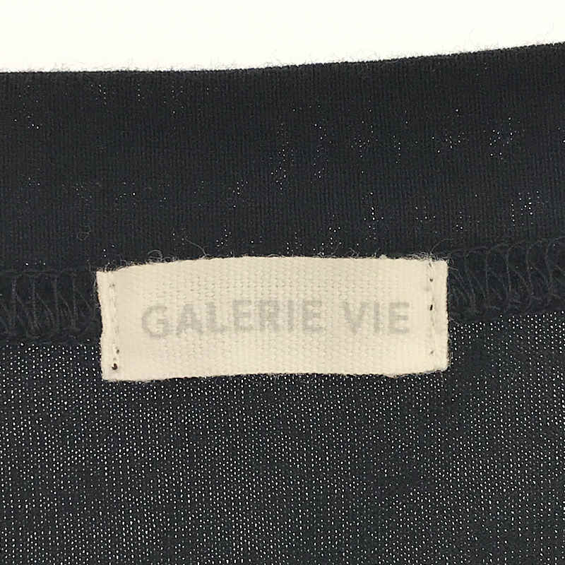 GALERIE VIE / ギャルリーヴィー ファインコットン ワイドプルオーバー Tシャツ