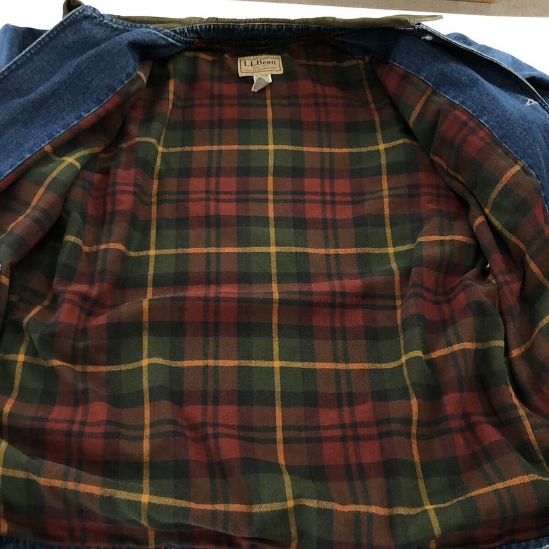 VINTAGE / ヴィンテージ古着 1990s〜 L.L.Bean / エルエルビーン コーデュロイ切替 デニム カバーオール ジャケット