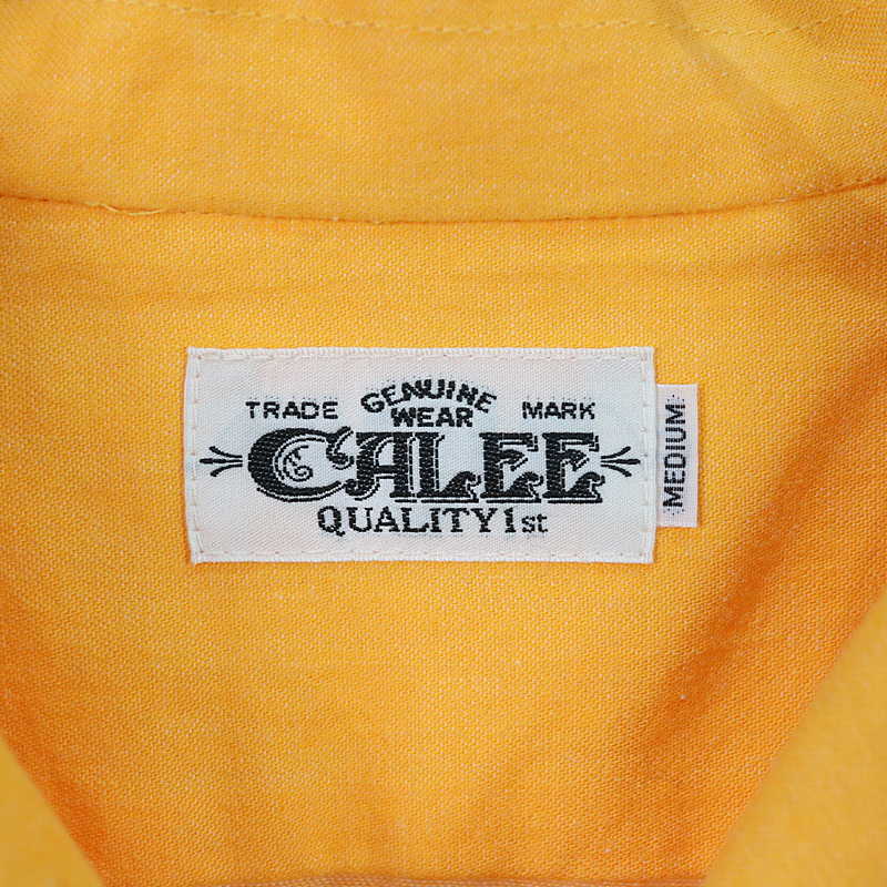 CALEE / キャリー バック刺繍オープンカラーシャツ