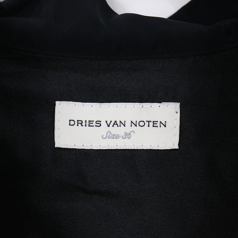 DRIES VAN NOTEN / ドリスヴァンノッテン ベルト付きシルクシャツワンピース