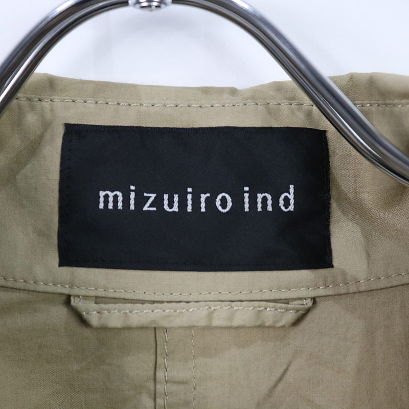 mizuiroind / ミズイロインド コットン薄手トレンチコート