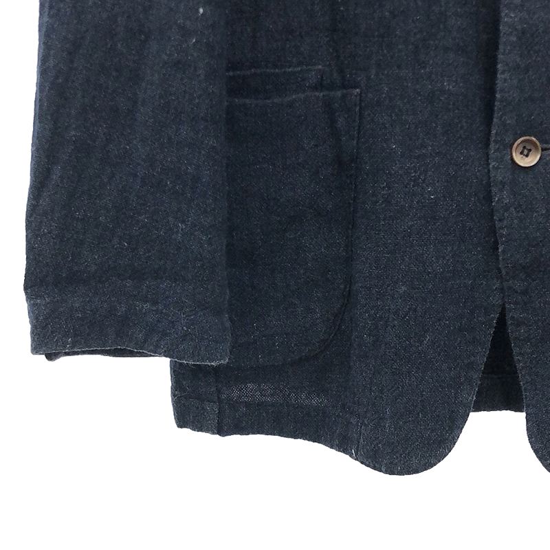 45r / フォーティファイブアール インディゴ リネン シルク ツイードジャケット ユニセックス