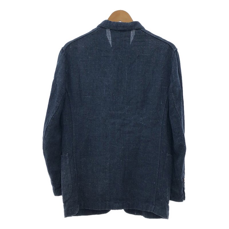45r / フォーティファイブアール インディゴ リネン シルク ツイードジャケット ユニセックス