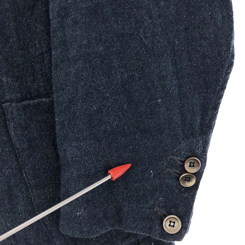 45r / フォーティファイブアール インディゴ リネン シルク ツイードジャケット ユニセックス