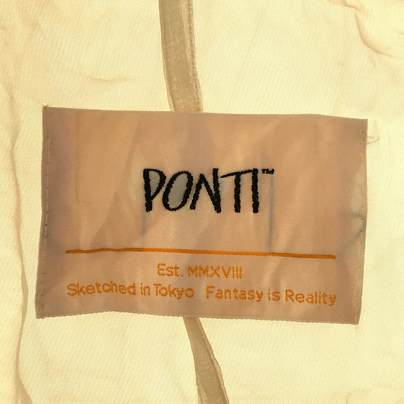 PONTI / ポンティ Cupra Sleeveless Top キュプラ レース ノースリーブ ブラウス