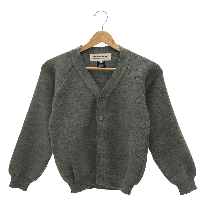 COMME des GARCONS GIRL◆20ss/×lochaven of scotland/カーディガン/S/アクリル/GRY/NE-N002 20ss × lochaven of scotland カーディガン | ブランド古着の