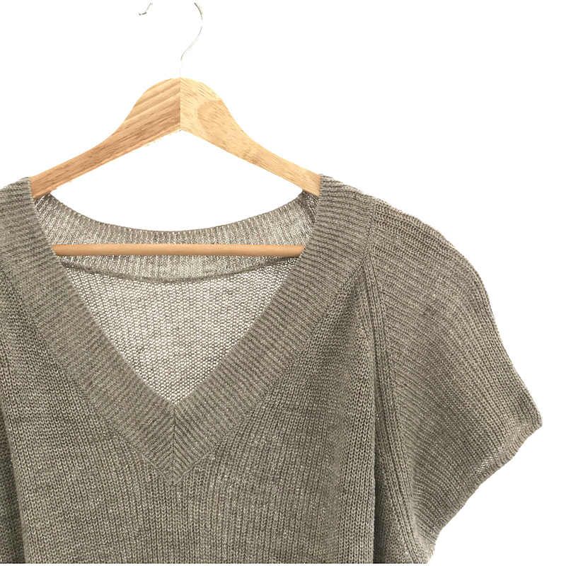 IENA / イエナ 2022SS Pashaリネンコットン片畦ニットベスト