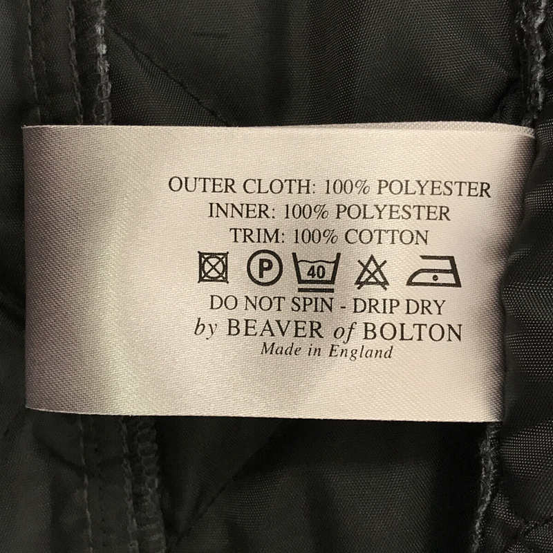 BEAVER OF BOLTON / ビーバーオブボルトン 英国製 キルティング プルオーバー ベスト