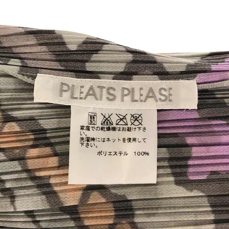 PLEATS PLEASE ISSEY MIYAKE / プリーツプリーズイッセイミヤケ プリーツ プリント カーディガン ジャケット