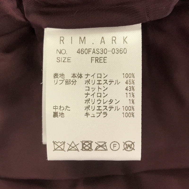 RIM.ARK / リムアーク Puff sleeve MA-1 JK