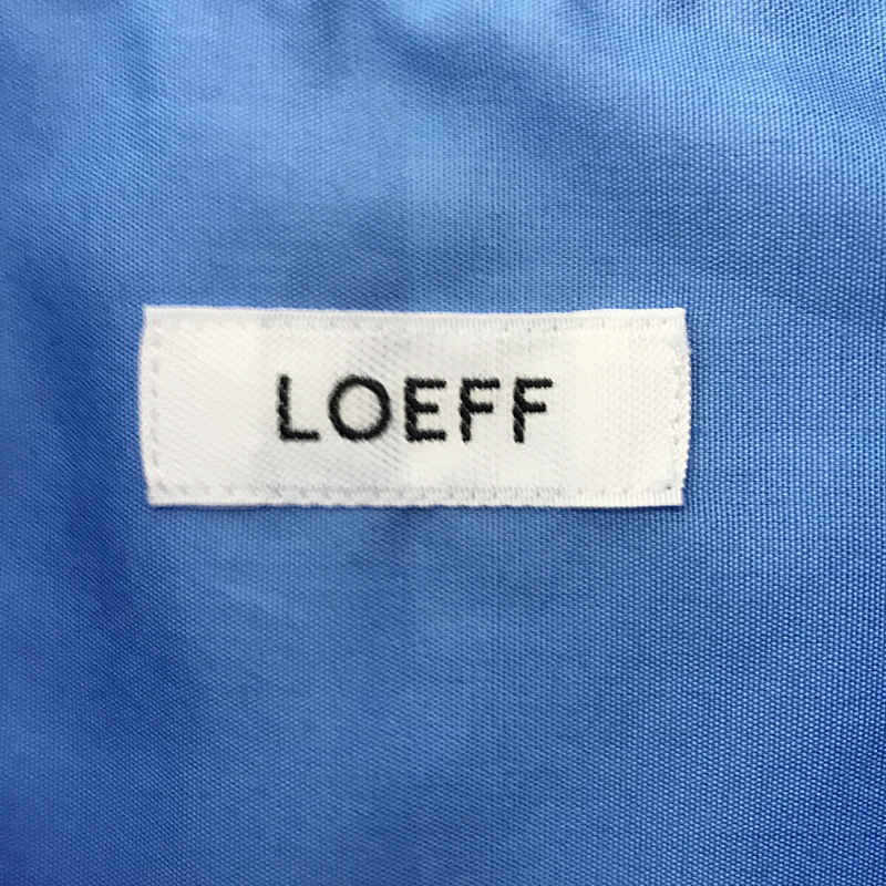 LOEFF / ロエフ コットンブロード レギュラーシャツ ルーズフィット