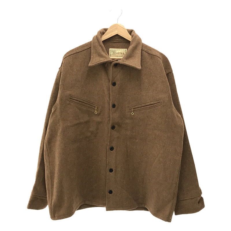 70S melton / メルトン USA製ウール シャツ ジャケット