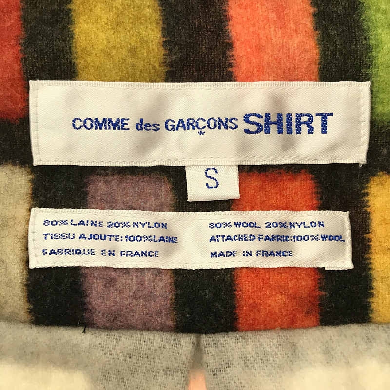 COMME des GARCONS SHIRT / コムデギャルソンシャツ サイケデリック ウールシャツ