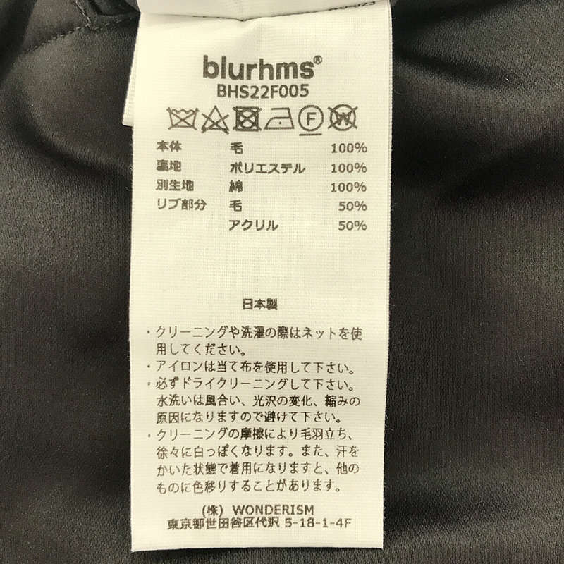 blurhms / ブラームス リバーシブル アワードジャケット