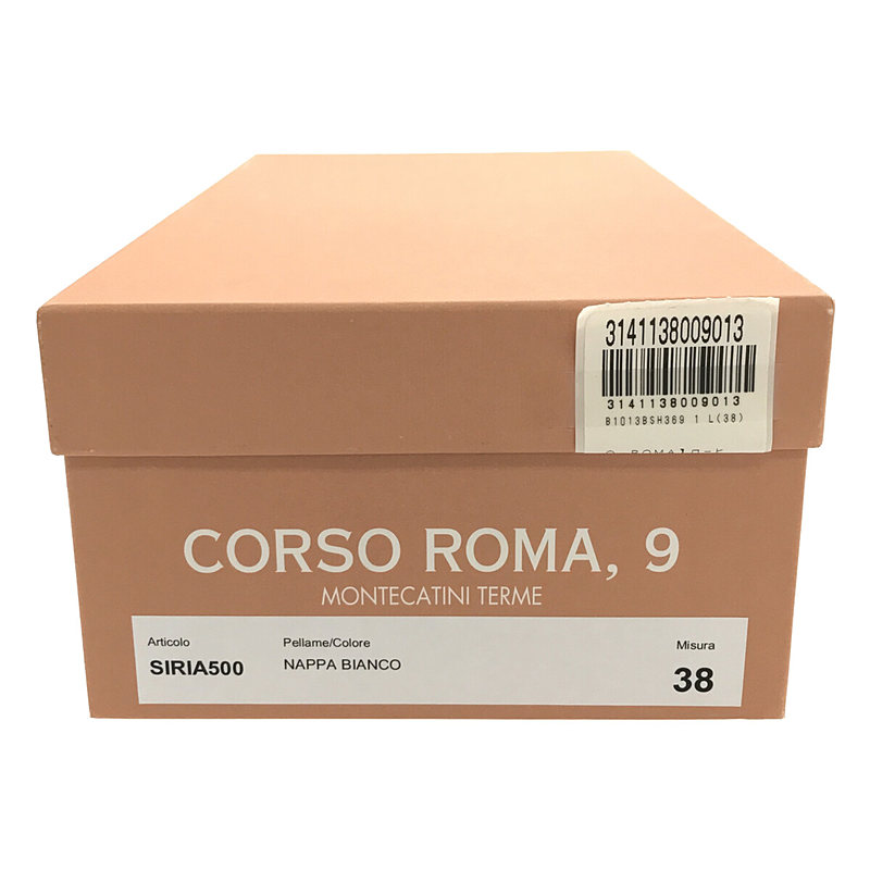 CORSO ROMA 9 / コルソローマノーヴェ SIRIA500 レザー スクエアトゥ フラット シューズ
