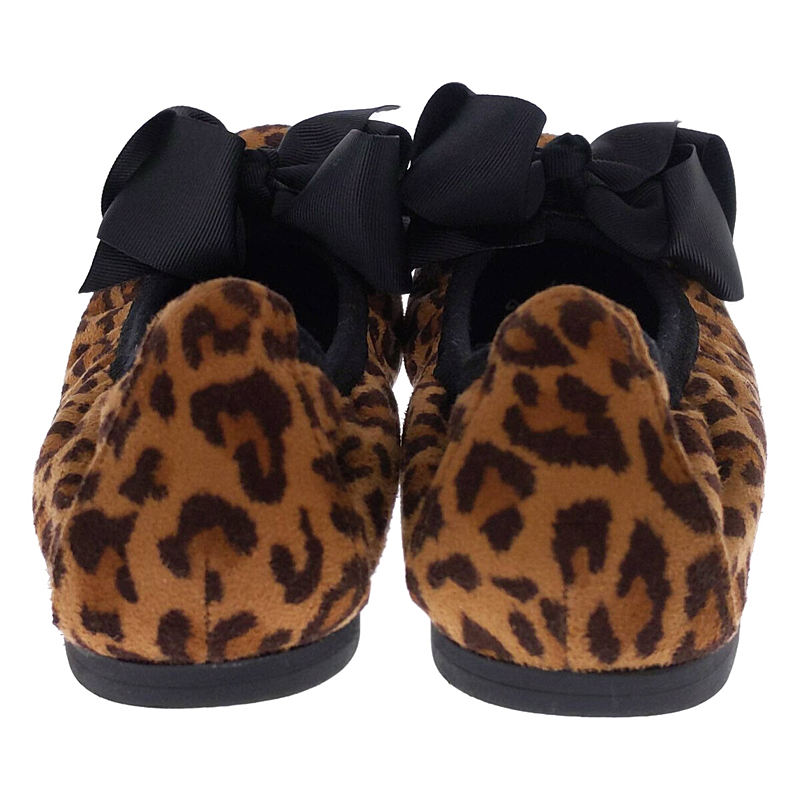 その他 ×BEAMS / レオパードリボンバレエシューズ