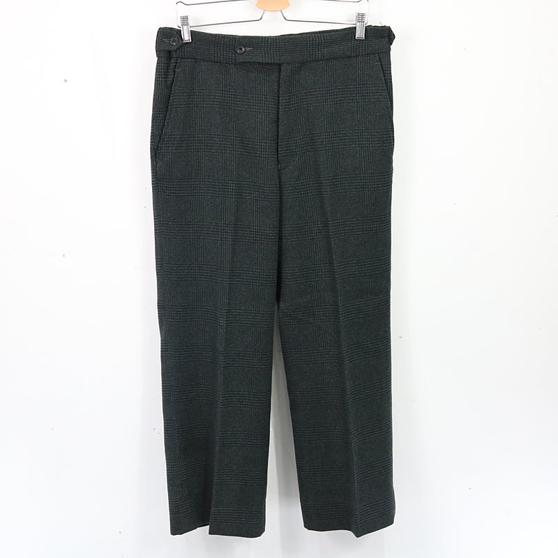 Side Tab Trouser サイドタブチェックスラックスパンツ