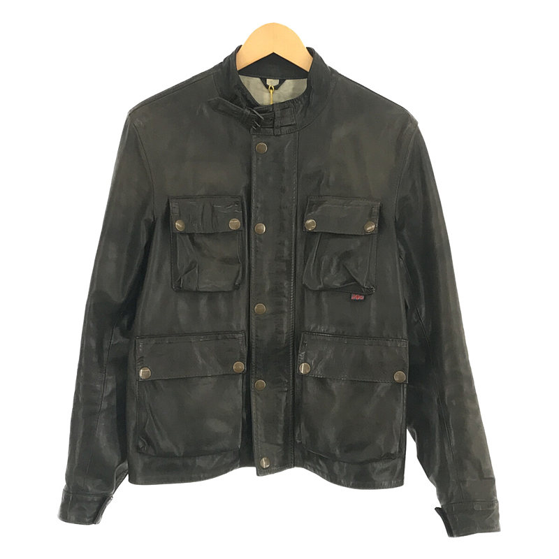 GOLD LABEL BRAD JACKET イタリア製 アンティーク加工 牛革 レザー ブラッド ジャケット ブラッド・ピット  純正ハンガー有Belstaff / ベルスタッフ