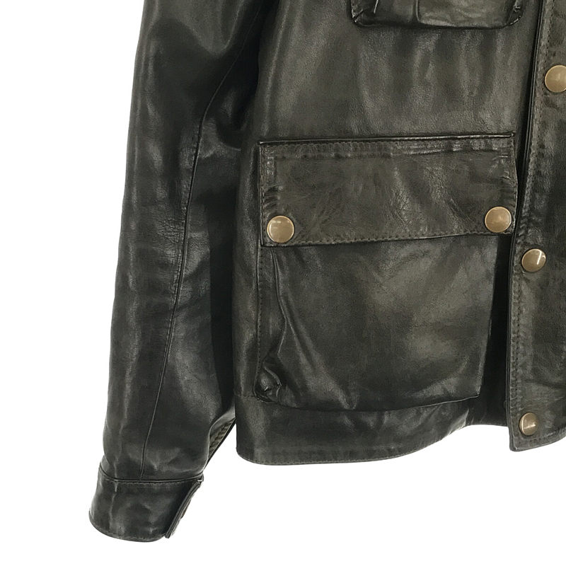 Belstaff / ベルスタッフ GOLD LABEL BRAD JACKET イタリア製 アンティーク加工 牛革 レザー ブラッド ジャケット ブラッド・ピット 純正ハンガー有