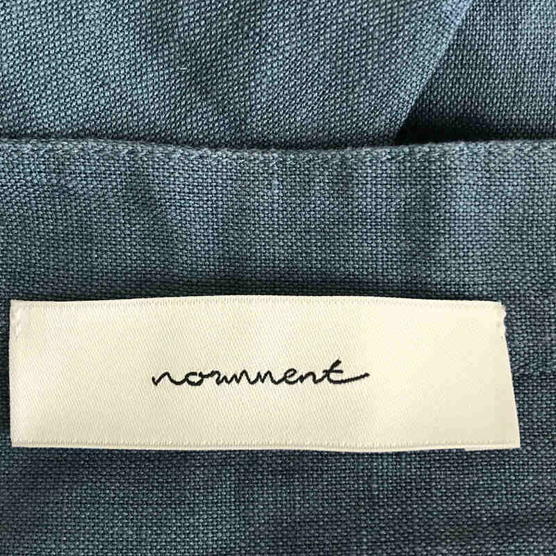 normment / ノーメント リネン コットン ロング シャツ ドレス