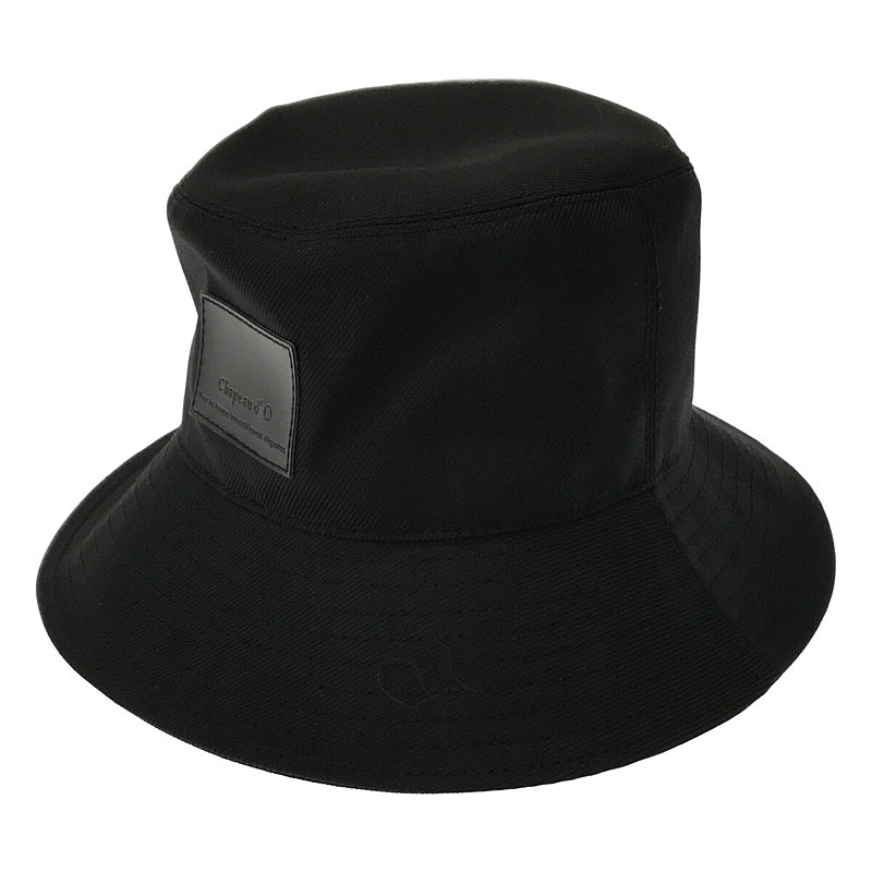 Chapeau d' O / シャポー ド オー フェイクレザーパッチ　バケット ハット