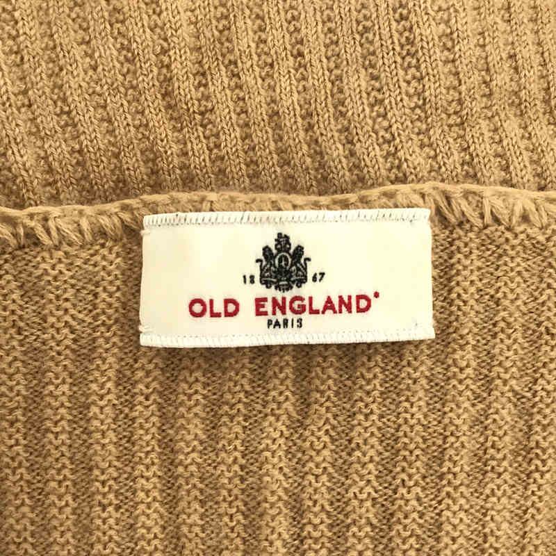 OLD ENGLAND / オールドイングランド クルーネックニットカーディガン